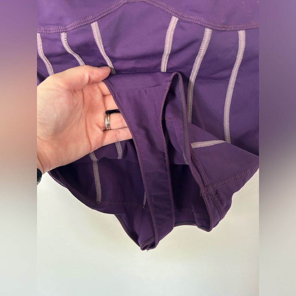 Lululemon Rare Thong Plum Straps Body Suit Size 6 - Picture 5 of 11